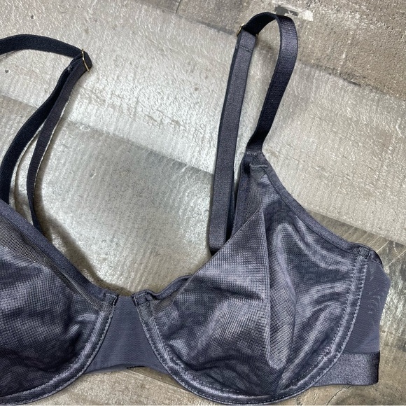 Soma Unbelievable Fit Perfect Coverage Bra 34C Gray Leopard Print - Picture 4 of 14